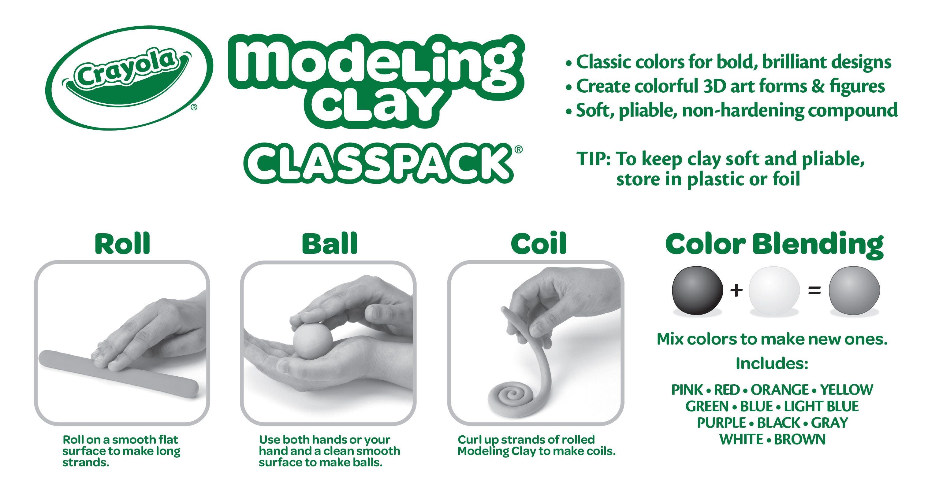 Crayola Modeling Clay, Assorted Colors